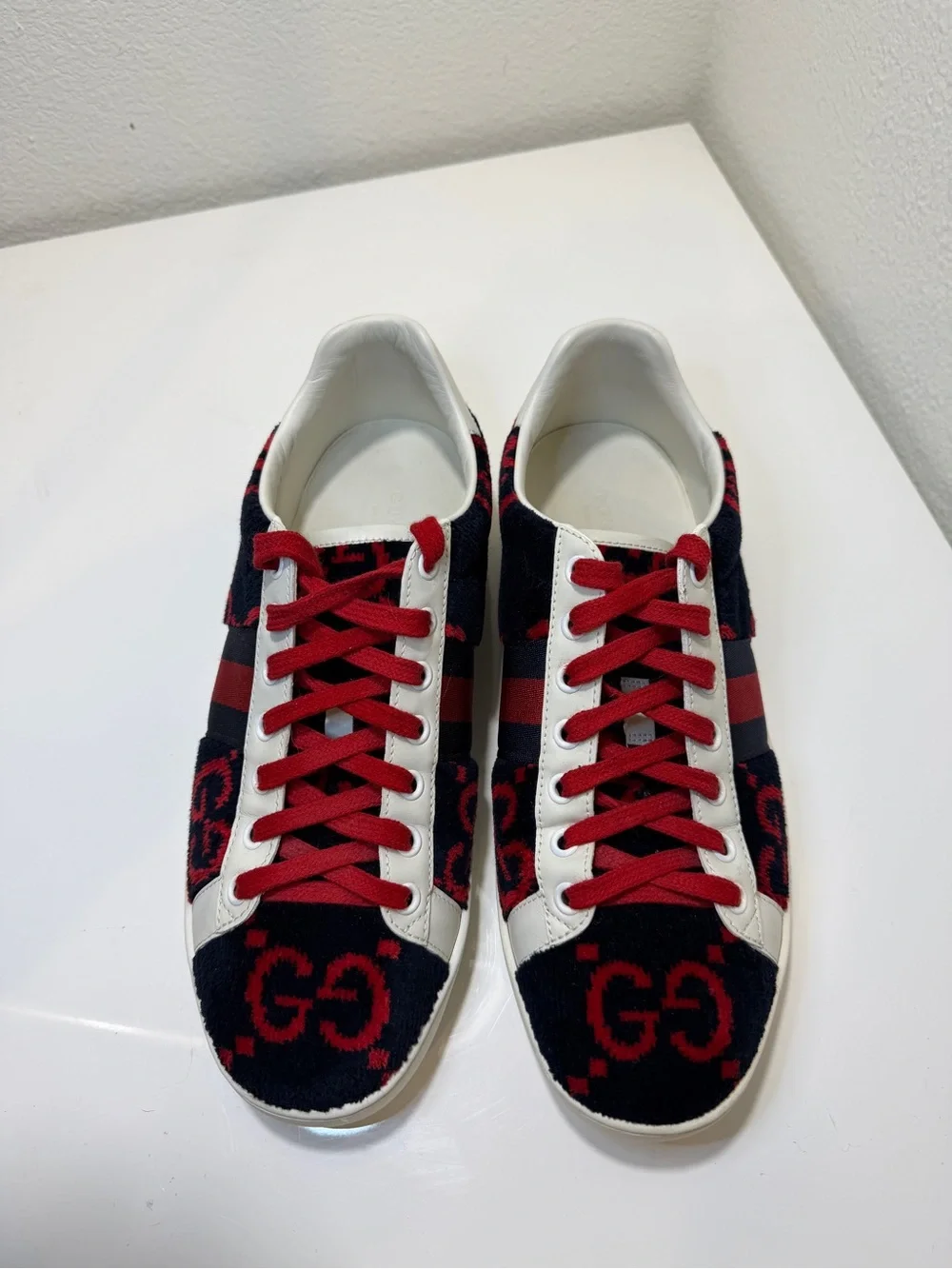 Gucci Ace Sneakers - Red & Blue - Authentic - Women’s 39 (US 9) Authentic
